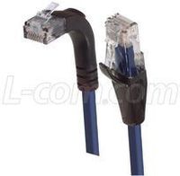 L-COM TRD815RA2BL-2 PATCH CORD, CAT 5E RIGHT ANGLE, 2FT, BLUE (1 piece)