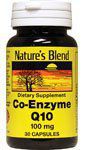 Nature's Blend Coenzyme Q10 100 mg 30 Capsules