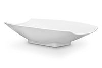 Bon Chef 53700White Melamine Curves Bowl, All White