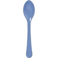 Periwinkle Plastic Spoons 24 Count