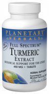 Full Spectrum Turmeric Ext 450MG Planetary Herbals 120 Tabs