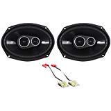1 Pair Kicker DSC6934 D-Series 6x9" 360 Watt 3-Way Car Audio Coaxial Speakers