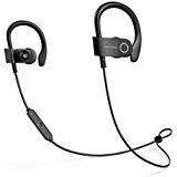 Sweatproof Bluetooth Headphones High Fidelity Stereo Wireless Headphones Noise Canceling Wireless Earbuds Lightweight Fit for Workout