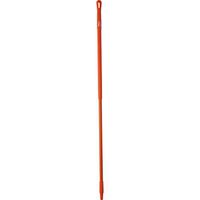 Vikan 29387 Fiberglass Handle with Threaded Tip, 1-7/32" Diameter, 59", Orange