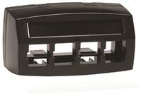 M14CE-E-003 - Systimax M14CE-E Type Furniture Faceplate, 4-port Black, Pack of 2