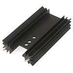 Jameco Valuepro 531302B02500-R Heat Sink, To-220/202 3 Holes, Black Anodized, 1.38" W, 0.50" H, 2.50" L (Pack of 5)