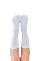YoRo Naturals, RemedyWear Soft Moisturizing Eczema Socks for Inflammation Relief, Tencel and Zinc (Youth 1-2, White)