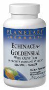 Echinacea-Goldenseal w/Olive Leaf Planetary Herbals 60 Tabs