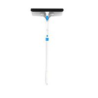 THBEIBEI Iron All-Purpose Squeegee Scratch Dual-use Bendable Hangable For Floor Mirror Car Window Glass Cleaner White 13328cm