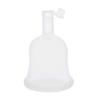 DXJJ Menstrual Cup Silicone Female Lady Free Safety Feminine Hygiene Cup,White,L