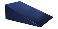 Vinyl Foam Wedge Support Pillow, Acid Reflux Therapeutic Foam Back and Legs Medical Quality Anti Bacteria Bed Wedge (24" X 24" X12") Navy