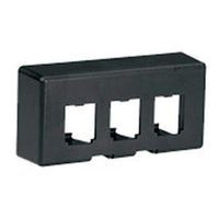 CFFPE3BL Furniture Faceplate, 3 Port, Knoll Morrison, Black (10 Pcs)