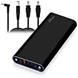 BatPower EX10H 148Wh Laptop Portable Charger Power Bank for HP Pavilion Envy Spectre Split Slatebook Chromebook Streambook EliteBook Notebook (Circular Connector) USB QC Charge for Tablet Smartphone