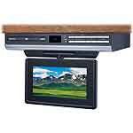 AUDIOVOX VE727 7inch LCD DROP-DOWN TV WITH BUILT-IN DVD PLAYER & CLOCK RADIO