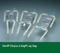 PT# -150832 Bag Drainage Dispoz-A-Bag 32oz Large Straps Mushroom Ltx Ea by, Bard Medical Division