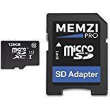 MEMZI PRO 128GB Class 10 80MB/s Micro SDXC Memory Card with SD Adapter for Pruveeo In Car Dash Cameras
