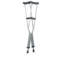 Guardian Push Button Adjustable Crutches - Youth (4'6"- 5'2") adjusts 37"- 45"
