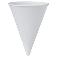 Solo 42RCP-2050 4.25 oz White Paper Cone Cups (Case of 5000)