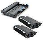 Toner & Drum Combo - Package Contains And Price Includes (2) Compatible TN350 Toner Cartridges And (1) Compatible DR350 Drum Unit