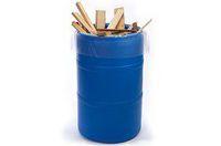 38 X 65" 4 Mil 55-60 GallonClear Drum Liners (50 Bags) - Laddawn 8727
