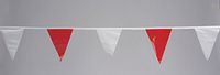 Pennants, Vinyl, Red/White, 60 ft.