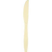 Club Pack of 600 Ivory Premium Heavy-Duty Plastic Party Knives
