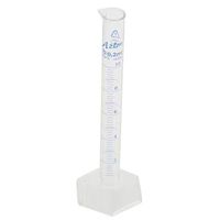 Azlon 537805-0500 Polymethylpentene Graduated Cylinder with Printed Graduations, 500 ml Capacity