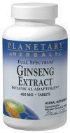 Full Spectrum Ginseng Extract 450mg Planetary Herbals 90 Tabs