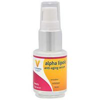 The Vitamin Shoppe Alpha Lipoic AntiAging Serum, Smoothes, Exfoliates, Tones Skin, Booster Serum, Apply After Cleansing to Damp Skin Daily (1 Ounce Serum)