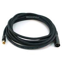 15ft Premier Series XLR Male to RCA Male 16AWG Cable (Gold Plated) [Electronics]