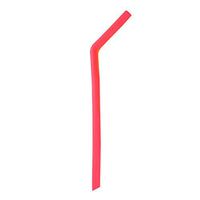 Weite Reusable Silicone Straw, 6 Colors 10 inch Long Collapsible Big Drinking Straws for Parties, Non-Toxic, Heat-Resistant (Pink)