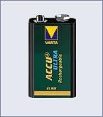 Varta 9V NiMH Rechargeable Battery
