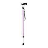 Crutches Aluminum Height Adjustable Lightweight Anti-Skid Sticks Walkers Old Man's Staff Hiking Walking Sticks (Color : Purple, Size : 71cm)
