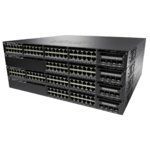 CISCO Catalyst 3650-48F Layer 3 Switch / 48 x POE+ - Stack Port - 4 x Expansion Slots - 10/100/1000Base-T - Rack-mountable, Desktop / WS-C3650-48FS-S /