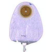 Coloplast Assura One-Piece Nonconvex Standard Wear Multi-Chamber Urostomy Pouch with Antireflux Valve, Anatomical Design, Cut-to-fit, 3/8" to 2-1/4" Stoma Opening, 10-3/4" L, 470mL, Transparent, Soft Fabric on Front and Back, Adhesive (Box of 10 Each)