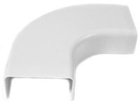 Wire Trak Raceway In a Roll and Accessories, WHITE (375 Series 3/4" x 1/2", Flat 90 Degree Elbow)