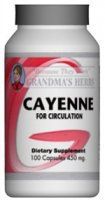 Cayenne - Herbal Cayenne for Circulation - 100 Capsules