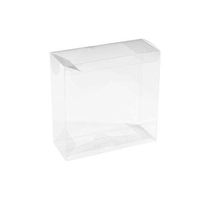 Clear PET Plastic Storage Boxes – Transparent Gift Boxes, Empty Containers Packing Box for Party Favors Ideal for Cookies, Ornament, Gifts, Wedding, Birthday and Parties 6"x6"x2.5" (8 Pack)