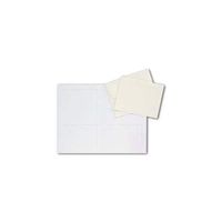 Masterpiece White 4-up Embossed Note Card - 3 Sheets & 12 Envelopes