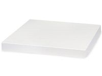 WHITE GLOSS 14x14" Box Lid100% Recycled Giftware Rigid LID (1 unit, 50 pack per unit.)