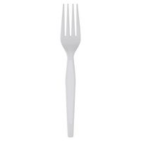 Dixie 7.13" Heavy-Weight Polystyrene Plastic Fork by GP PRO (Georgia-Pacific), White, FH217, (Case of 1,000)