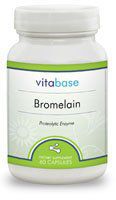 Bromelain (400 mg) 60 Capsules per Bottle (4 Pack)