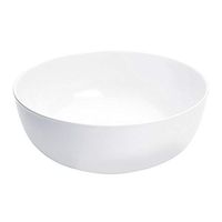 Cal-Mil SR852 Melamine Multi Size Round Bowl, 15" Diameter x 6" Height, White (Pack of 3)