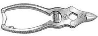 ALIMED 98NIP1-20 Nail Nippers Doulbe Action Stainless Straight Jaws Miltex No. 218