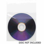 Thin Clear Plastic CD/DVD Sleeve with Flap and Adhesive Seal 5 x 5 Inch OPP - 1000 Sleeves by KFMsupply
