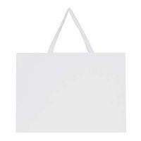 6Pcs, 21.7X6.1X15.7" Distingué Bag The Largest Size 250g Thick Premium Giant XXL Gift Bag with Cotton Handles,Sturdy and Durable Blank Paper Anniversary Party Bag(XL White)