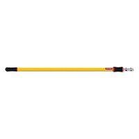 Rubbermaid Commercial HYGEN Hygen 48-96" Quick-Connect Extension Pole, Aluminum, Yellow