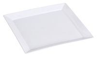 Yanco LK-107  7.25" Square Plate, Porcelain, Bone White, Pack of 36