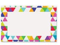 Bright Rainbow Mosaic Gift Note Cards with Envelopes and Gold Seal -25pack Set