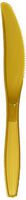Blue Sky 224 50 Count Extra Heavy Weight Plastic Knives, Gold
